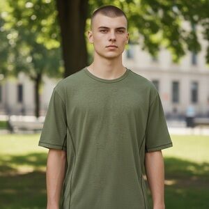 lululemon Forest Green Short Sleeve Tee